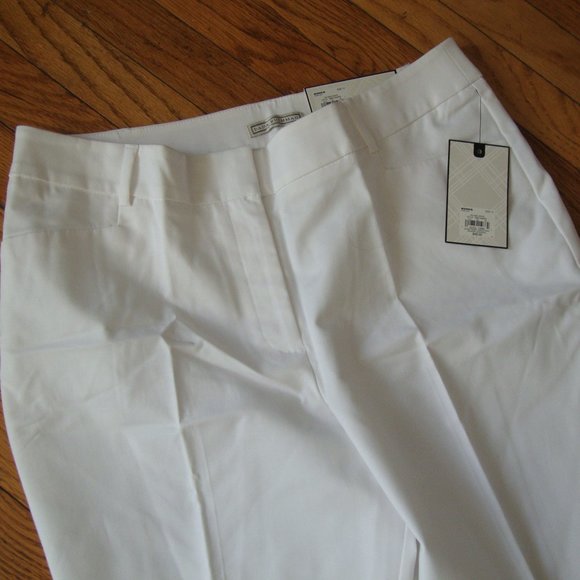 Dana Buchman White Ankle Pants Size 12 NWT - Picture 7 of 8